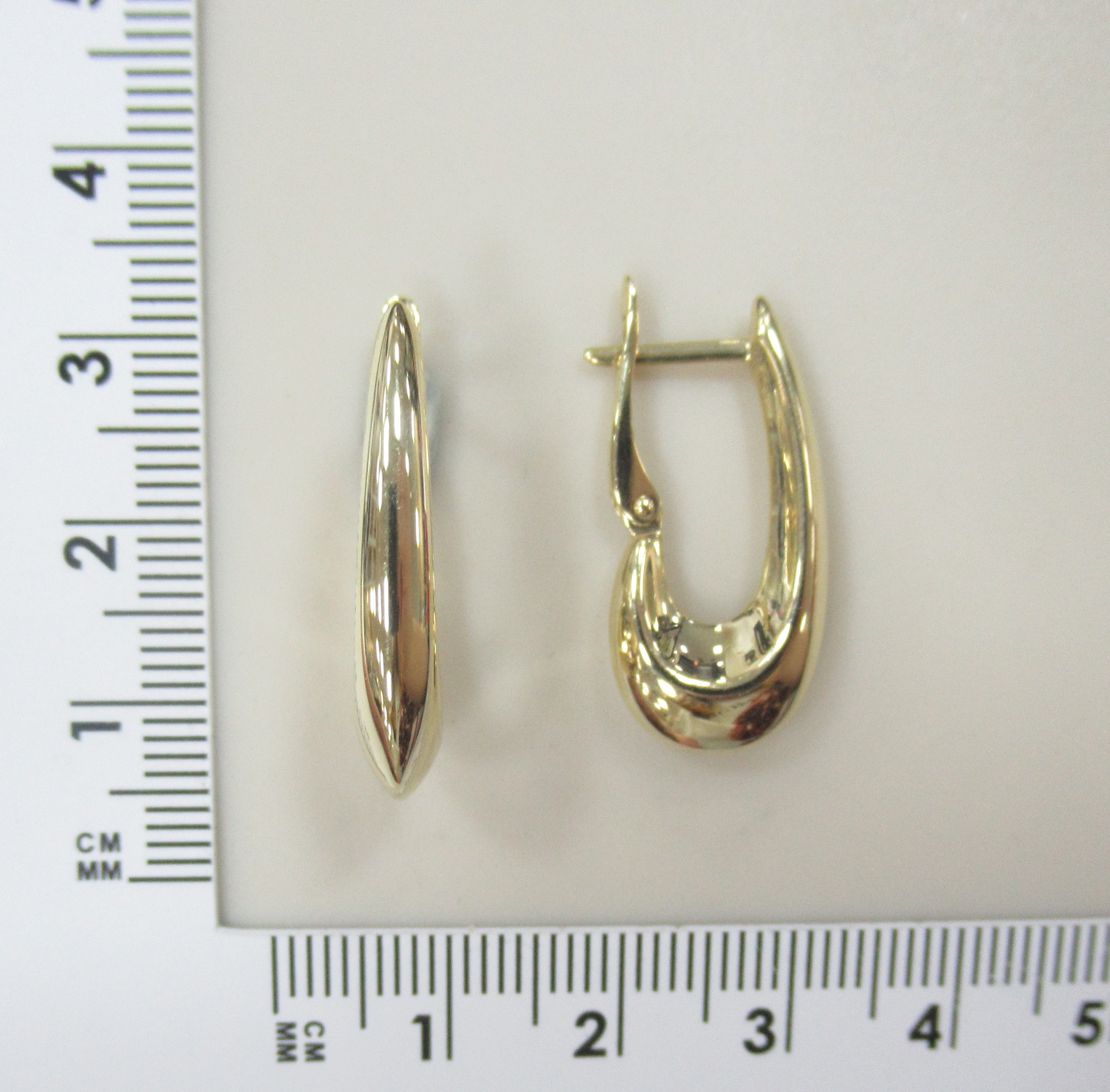 Серьги из желтого золота